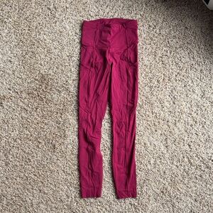 lululemon athletica Red Leggings